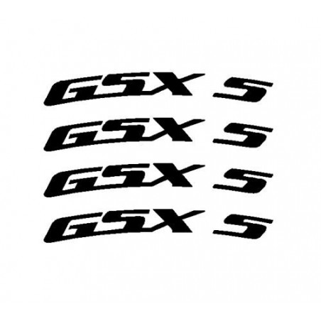 4 stickers GSX S courbé pour jante