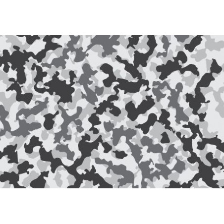 Vinyle de covering camouflage blanc/noir