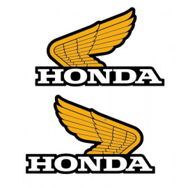 2 adesivi vecchia ala honda