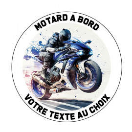 copy of Sticker Motard à bord sportive G