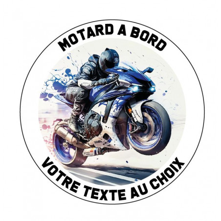copy of Sticker Motard à bord sportive G
