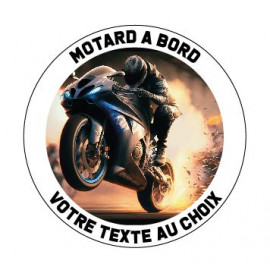 Sticker motard à bord sportive D3