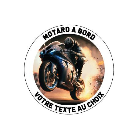 copy of Sticker Motard à bord sportive G