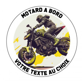 Sticker motard à bord roadster G