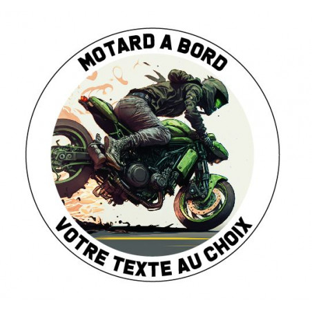 copy of Sticker Motard à bord sportive G