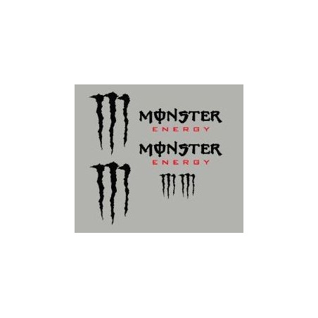 Kit deco stickers Monster Energy pour moto