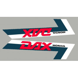 2 stickers pour Honda DAX bande bleu naval