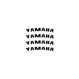 4 stickers YAMAHA courbé pour jante