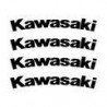 4 stickers KAWASAKI courbé pour jante