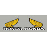 2 pegatinas ala honda