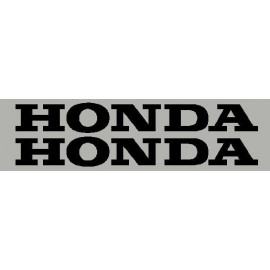 2 stickers autocollant lettrage HONDA 25 cm