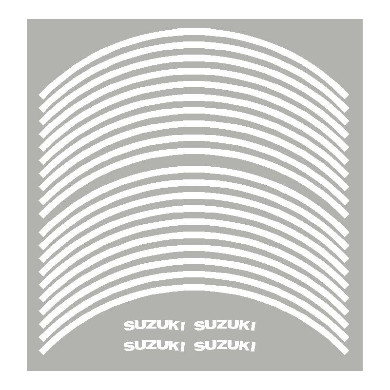 4 Suzuki courbé + 20 liserets de jante pré-courbé