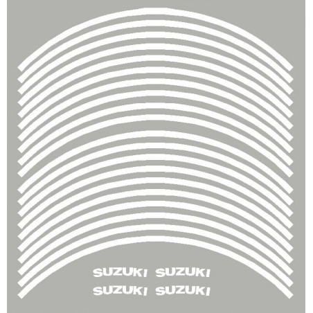 4 Suzuki courbé + 20 liserets de jante pré-courbé