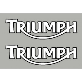 2 stickers TRIUMPH ct noir