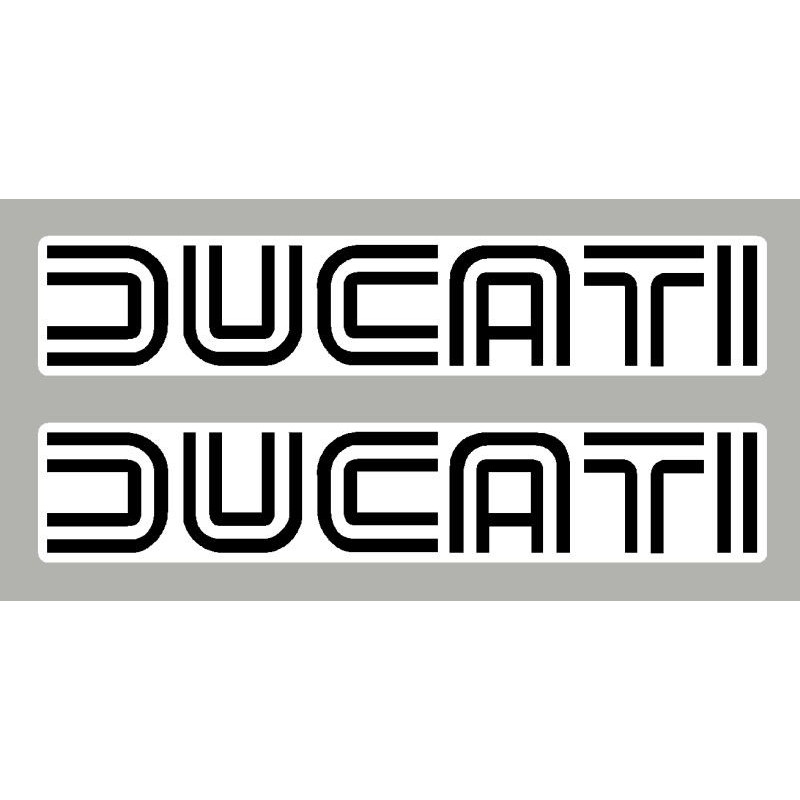 2 Stickers autocollants Ducati ancien lettrage