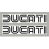 2 Stickers autocollants Ducati ancien lettrage