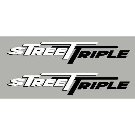2 stickers Street Triple 2 couleurs
