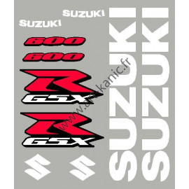 Kit stickers pour GSXR 600, 750 ou 1000