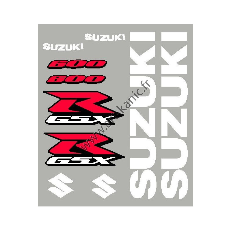 Kit stickers pour GSXR 600, 750 ou 1000