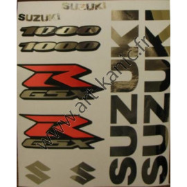 Kit stickers pour GSXR 600, 750 ou 1000 en chrome argent