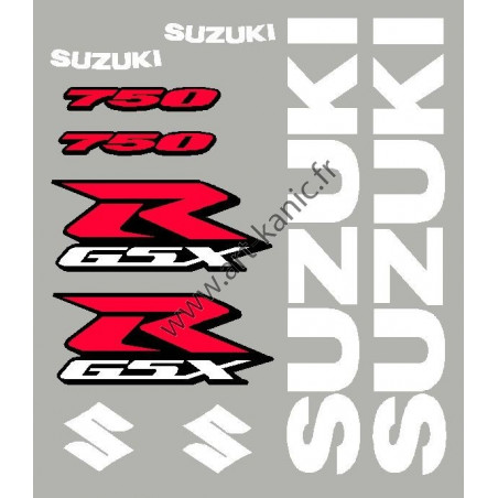 Kit stickers pour GSXR 600, 750 ou 1000
