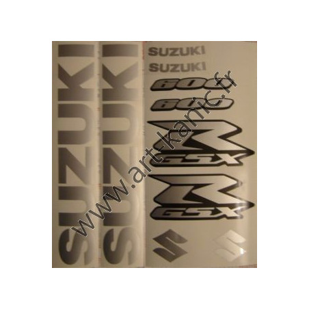 Kit stickers pour GSXR 600, 750 ou 1000 sans R rouge