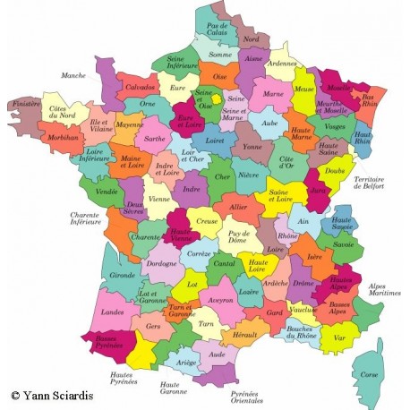 Logo blason des départemnet de France pour plaque d'immatriculation